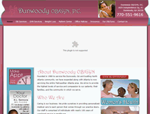 Tablet Screenshot of dunwoodyobgyn.com